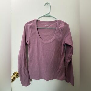 Old Navy Women's Mauve Long Sleeve Tee